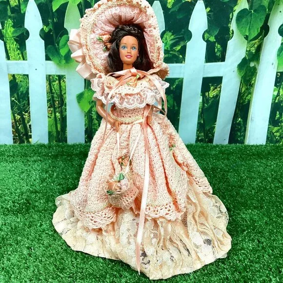 Toys | Hand Crochet Barbie Southern Belle Outfit Dress | Poshmark
